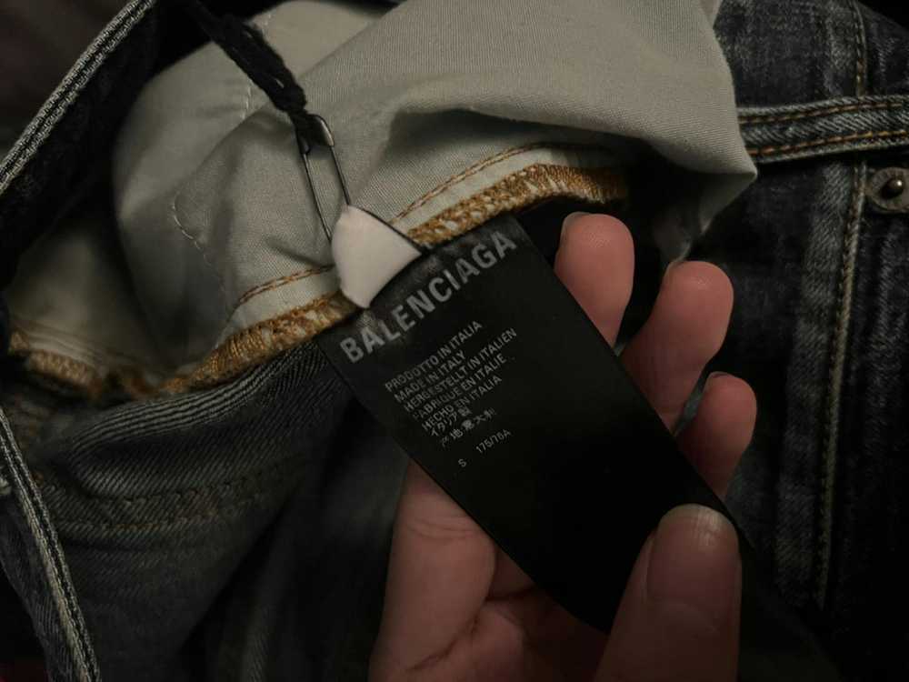Balenciaga Balenciaga hybrid jeans with shirt bac… - image 5