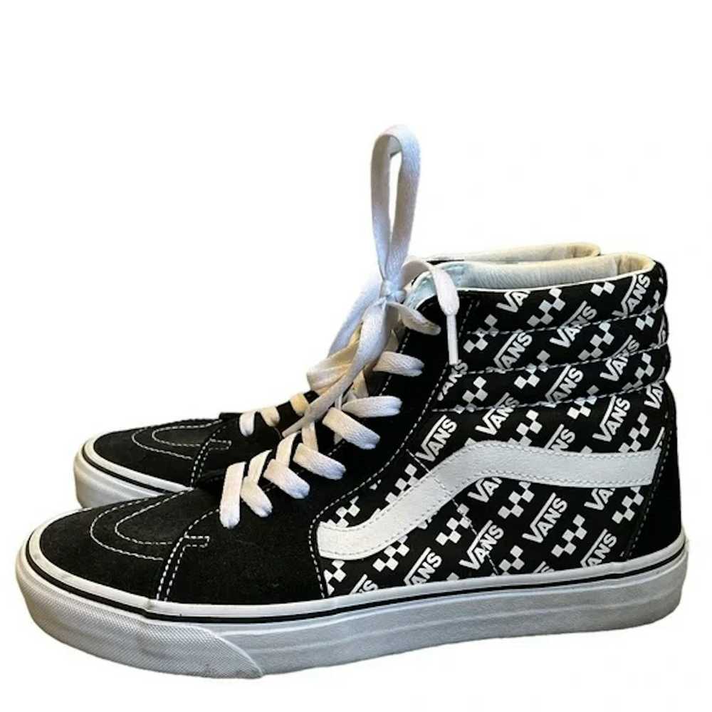 Vans Vans SK8-High mens ‘Logo Repeat’ black and w… - image 3