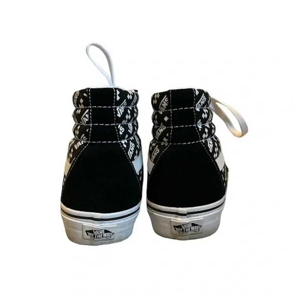 Vans Vans SK8-High mens ‘Logo Repeat’ black and w… - image 4