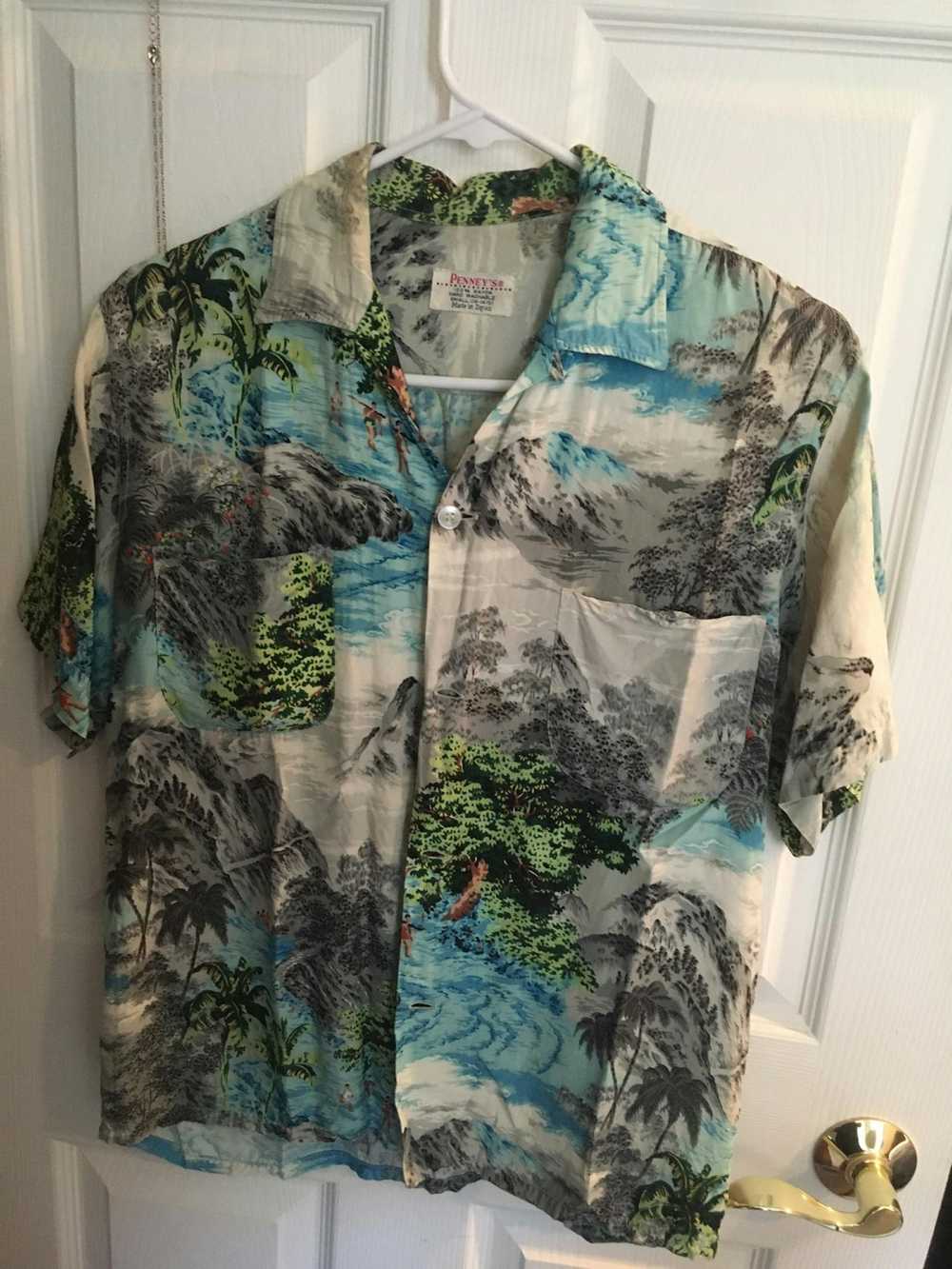 Hawaiian Shirt × Vintage Hellmart 1950’s Penney’s… - image 2