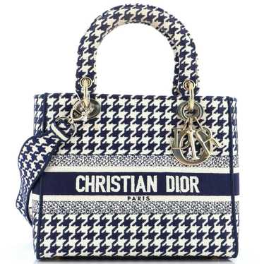 Dior Lady D-Lite Bag Houndstooth Canvas Medium - image 1