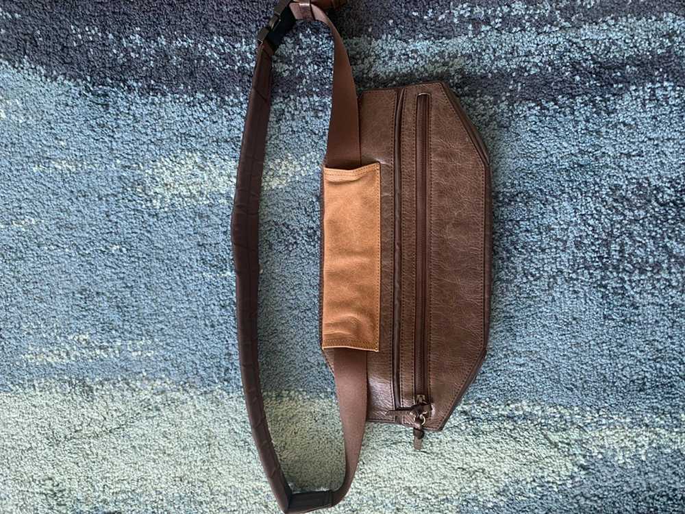 Issey Miyake Archival issey miyake leather bag - image 3