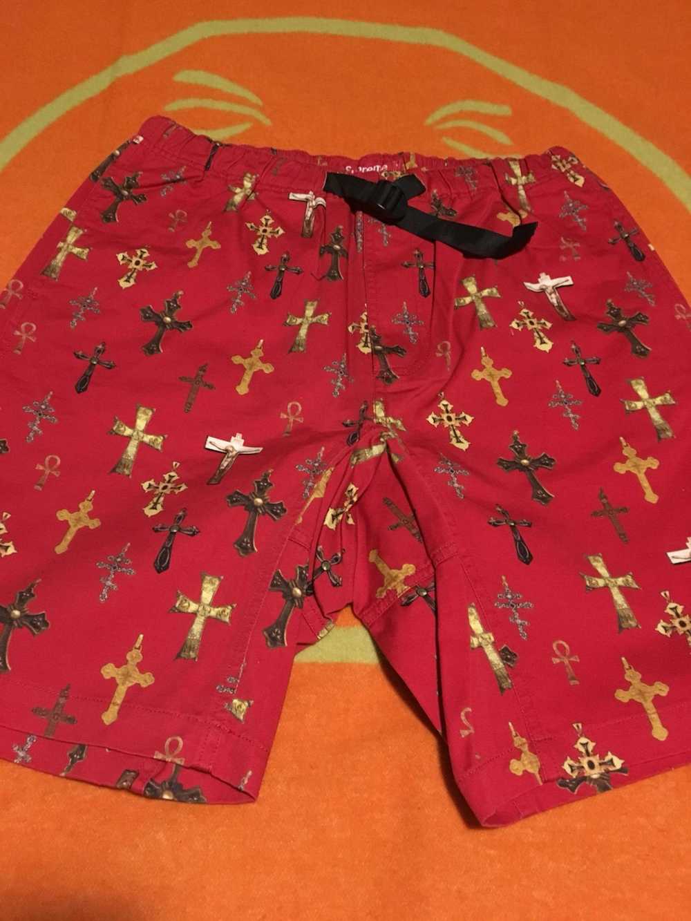 Supreme Supreme Red Cross Shorts Size 34 - image 2