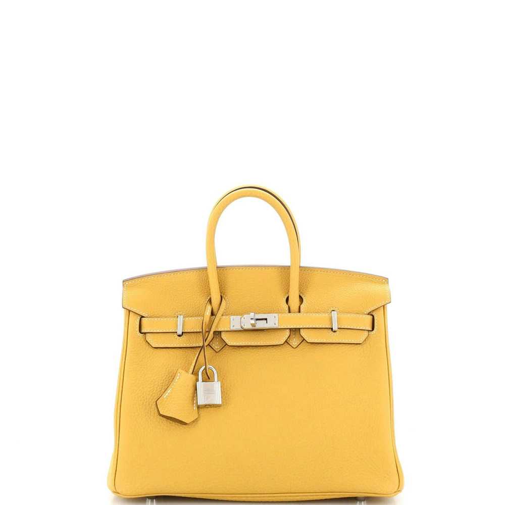 Hermes Birkin Handbag Yellow Togo with Palladium … - image 1