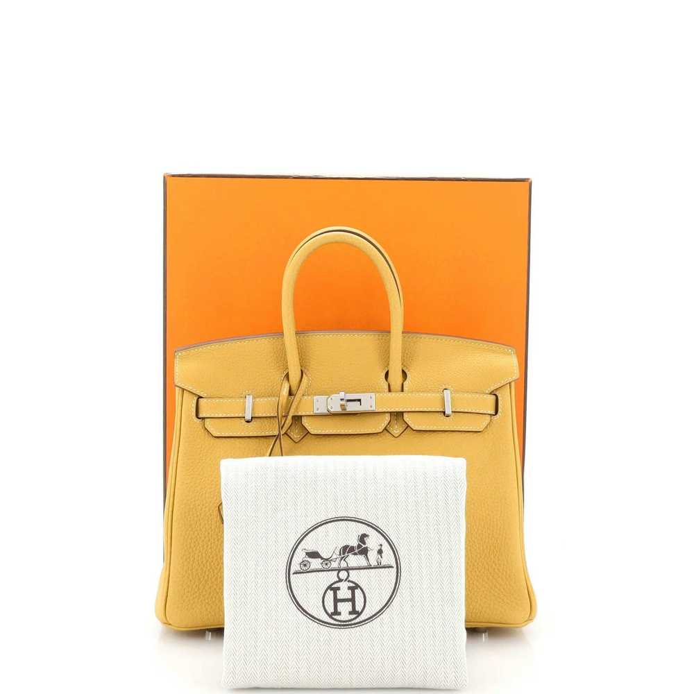 Hermes Birkin Handbag Yellow Togo with Palladium … - image 2