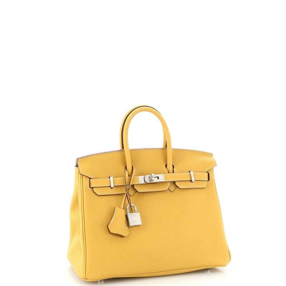 Hermes Birkin Handbag Yellow Togo with Palladium … - image 3