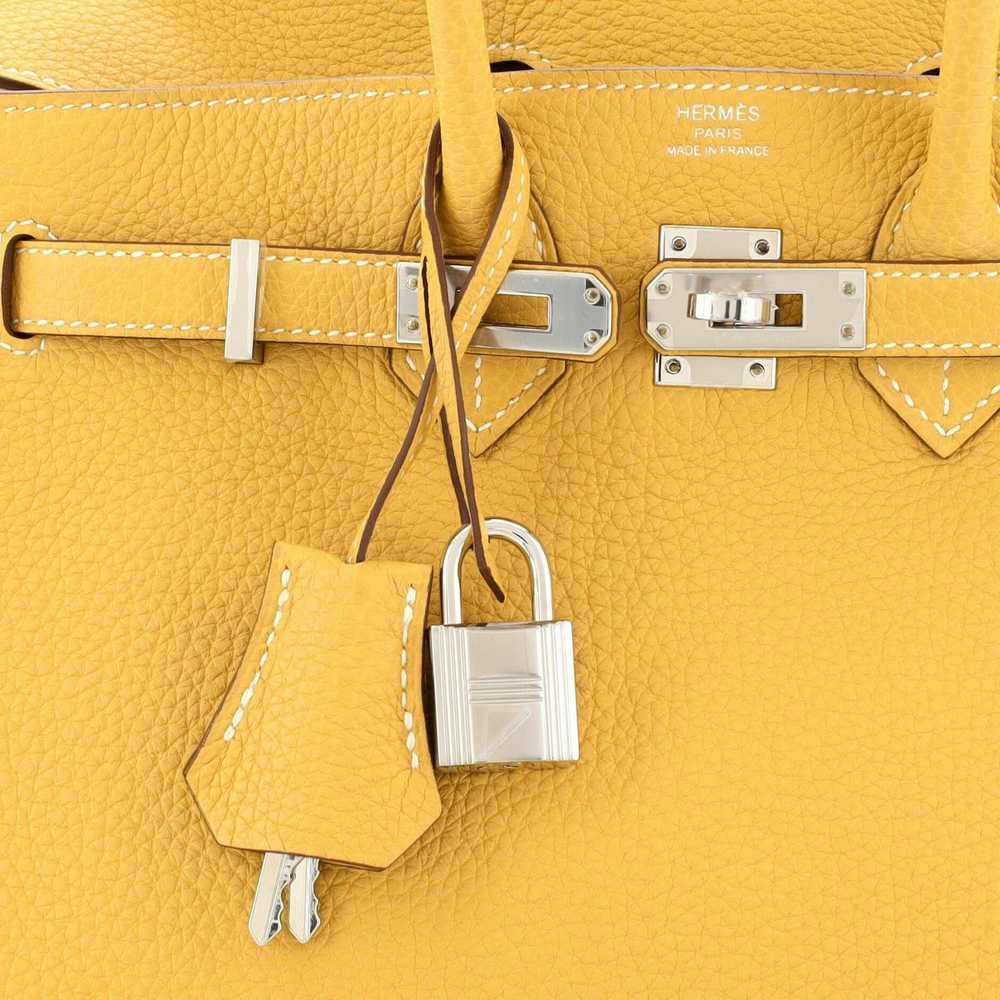 Hermes Birkin Handbag Yellow Togo with Palladium … - image 7