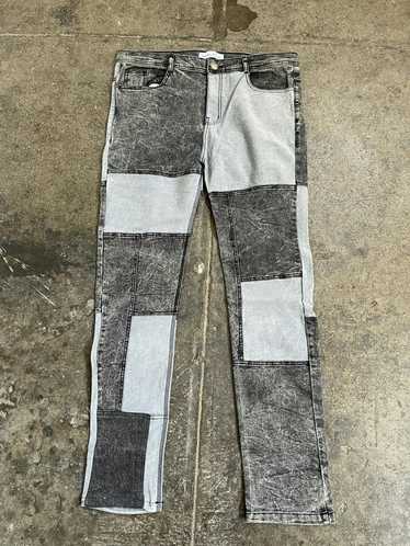 Spanx Distressed Denim Leggings In Vintage Grey