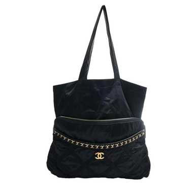 Chanel Chanel Nylon Gronglan Coco Mark Clutch Bag… - image 1