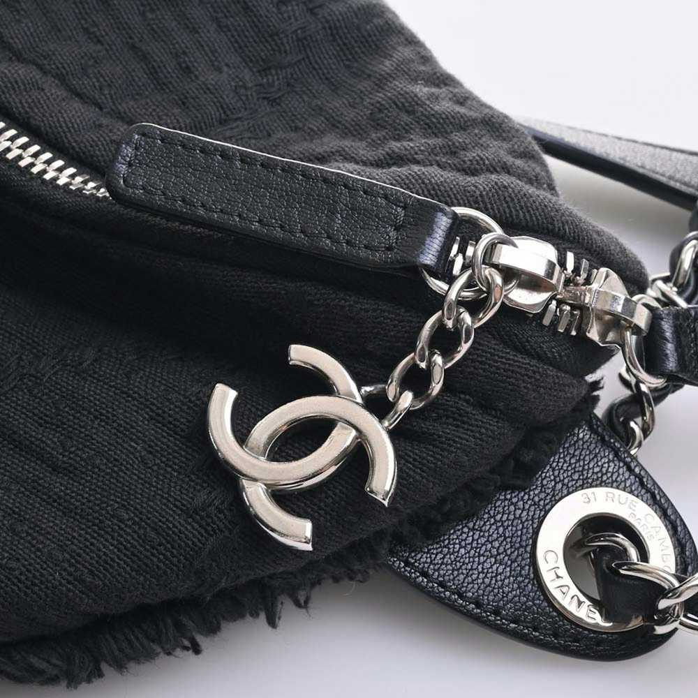 Chanel Chanel Cotton Leather Coco Mark Chain Shou… - image 7