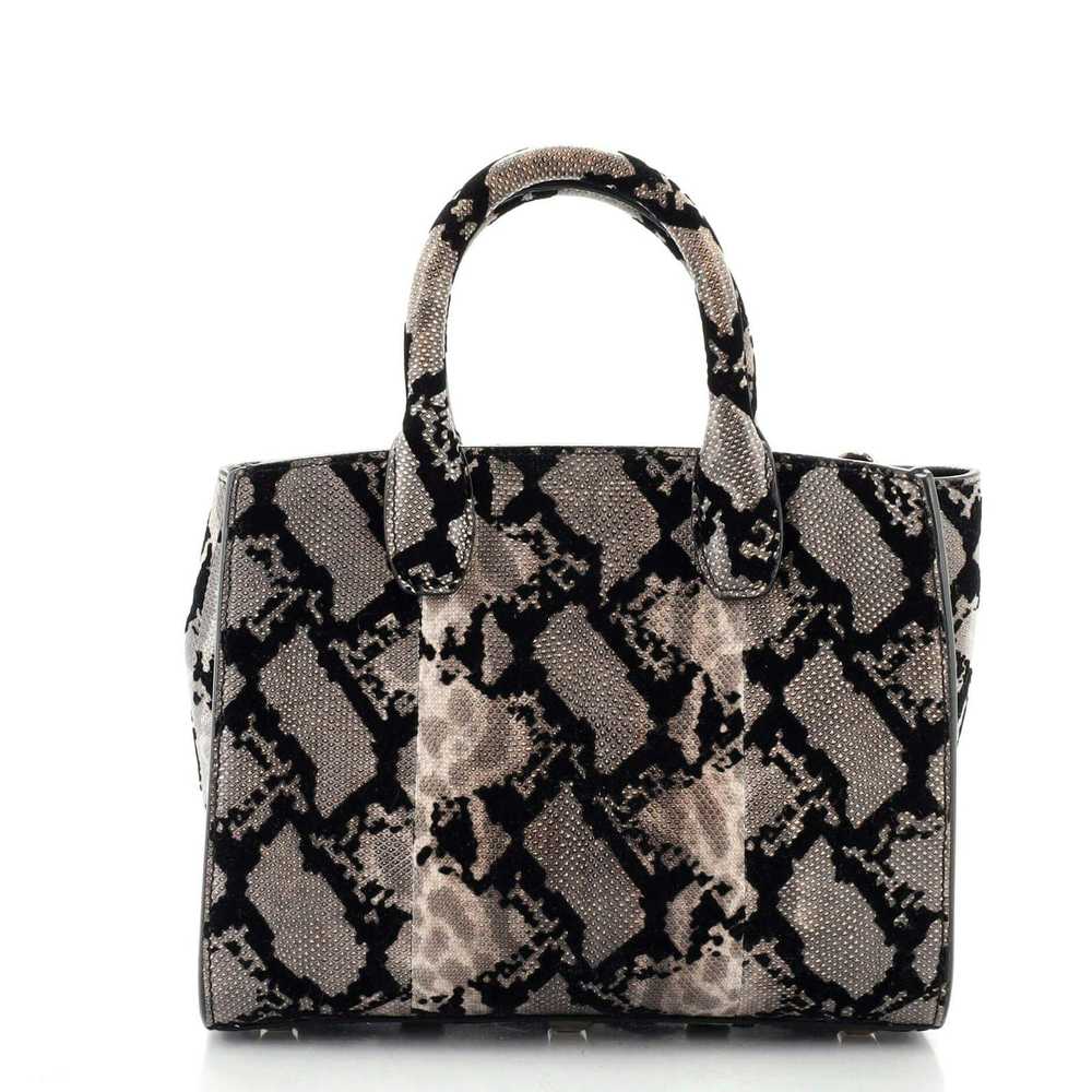 Salvatore Ferragamo Studio Satchel Snakeskin and … - image 4