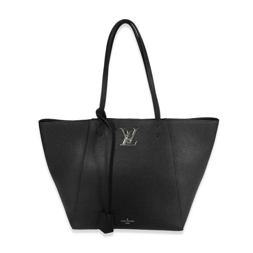 Louis Vuitton Louis Vuitton Black Grained Calfski… - image 1