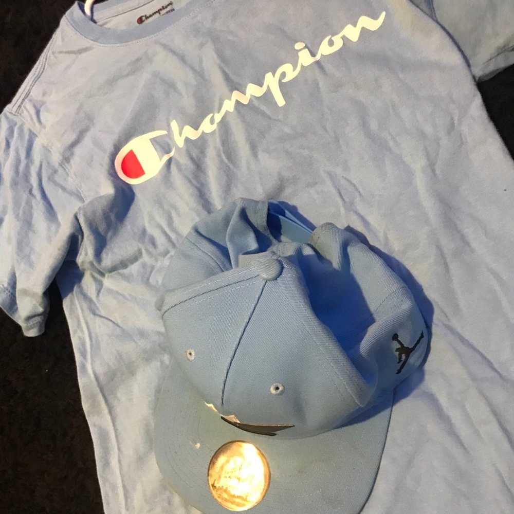 Champion shirt with Jordan hat - image 2