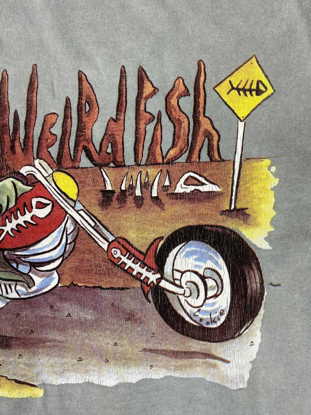Band Tees × Humor × Vintage Vintage Weird Fish Ha… - image 7