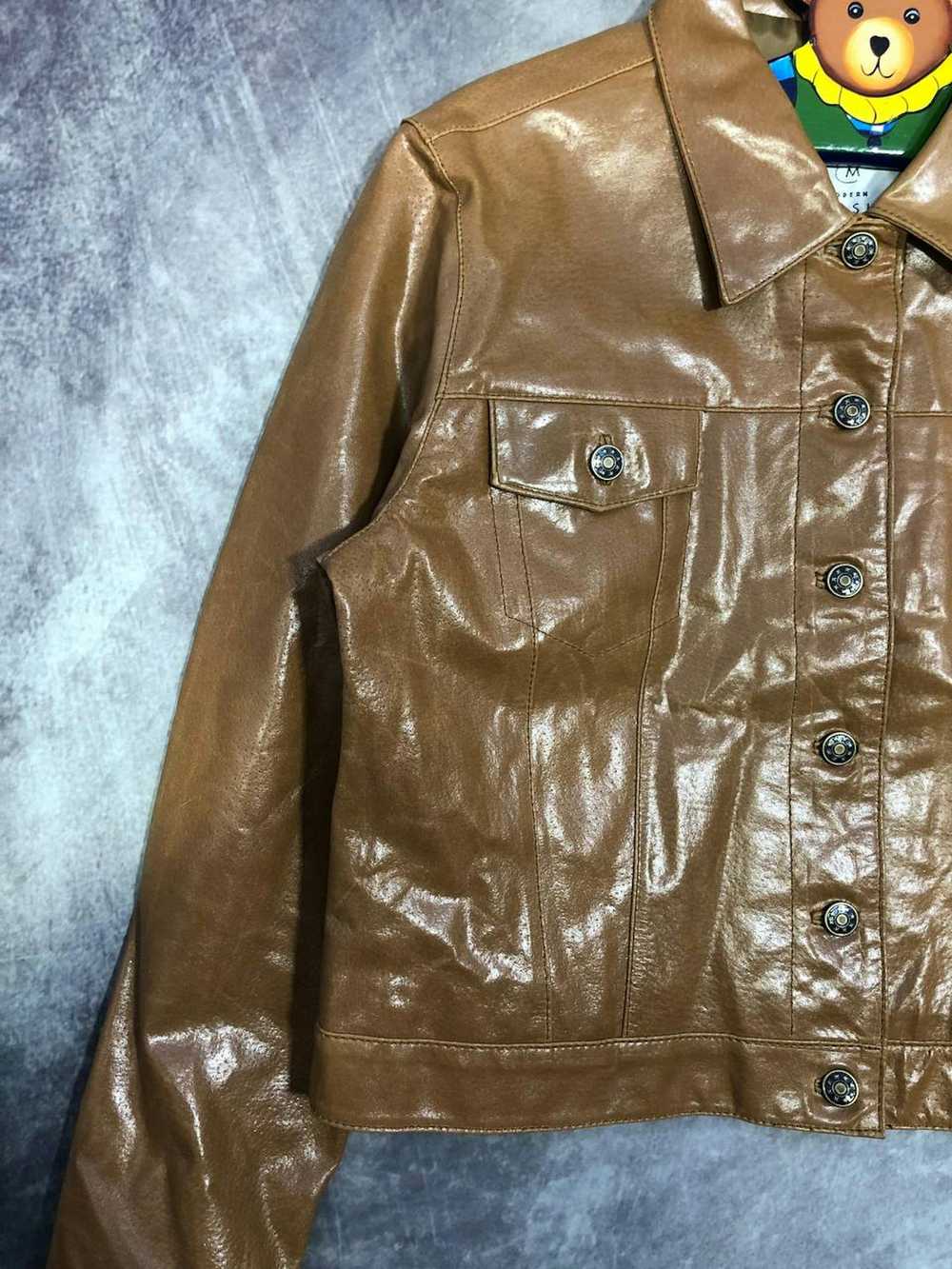 Avant Garde × Leather Jacket × Vintage VINTAGE 90… - image 4