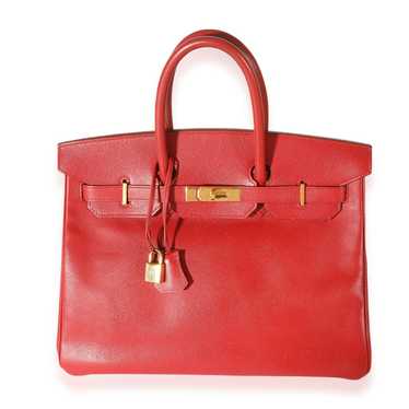 Hermes Hermès Vintage Rouge Vif Courchevel Birkin… - image 1