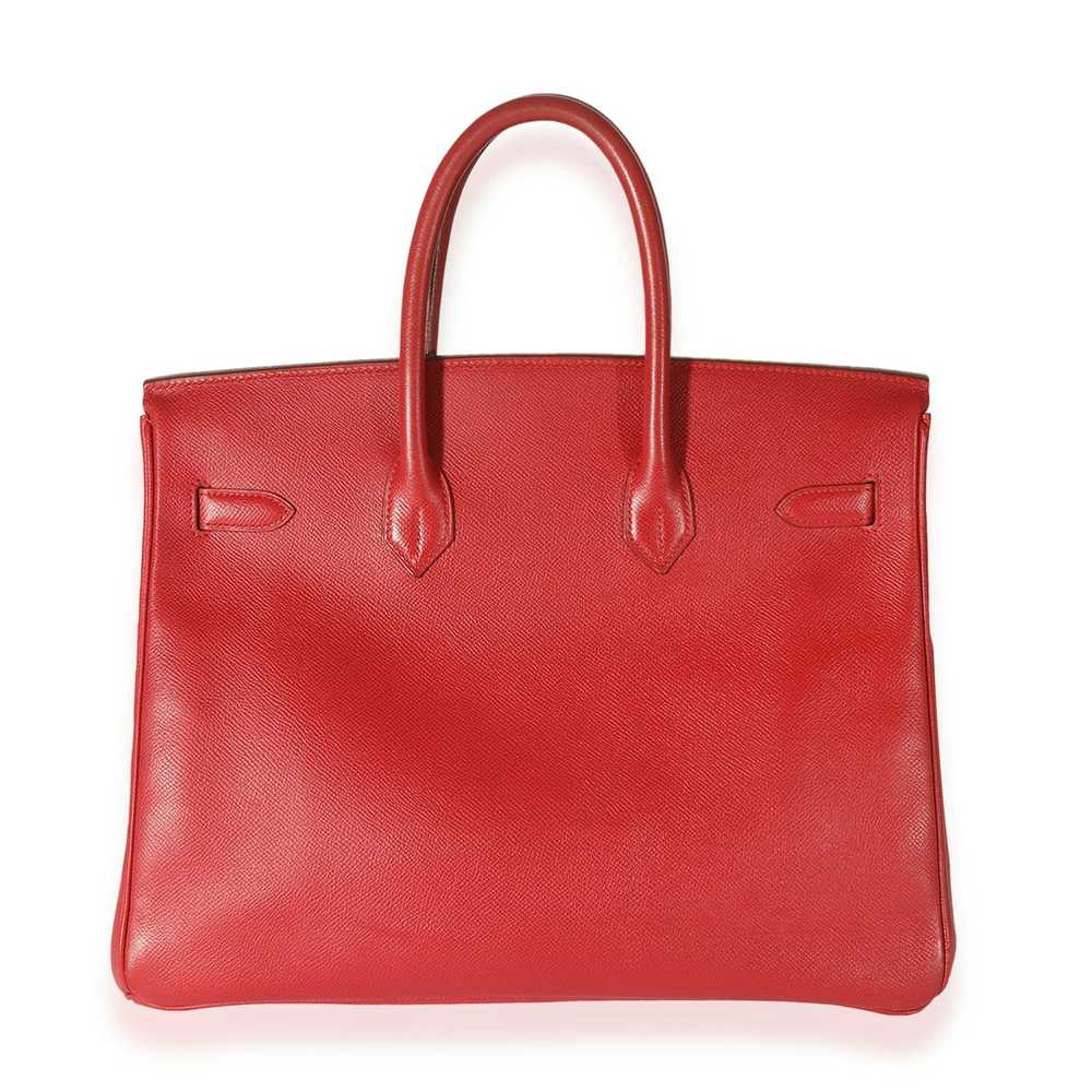 Hermes Hermès Vintage Rouge Vif Courchevel Birkin… - image 3