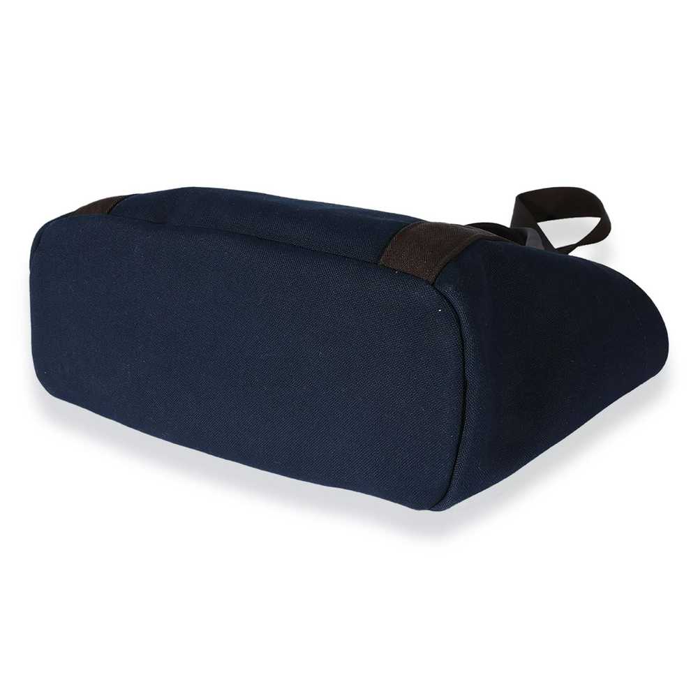 Hermes Hermès Navy Canvas The Grooming Bag - image 7