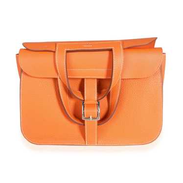 Hermes Hermès Orange Clémence Halzan 31 PHW - image 1