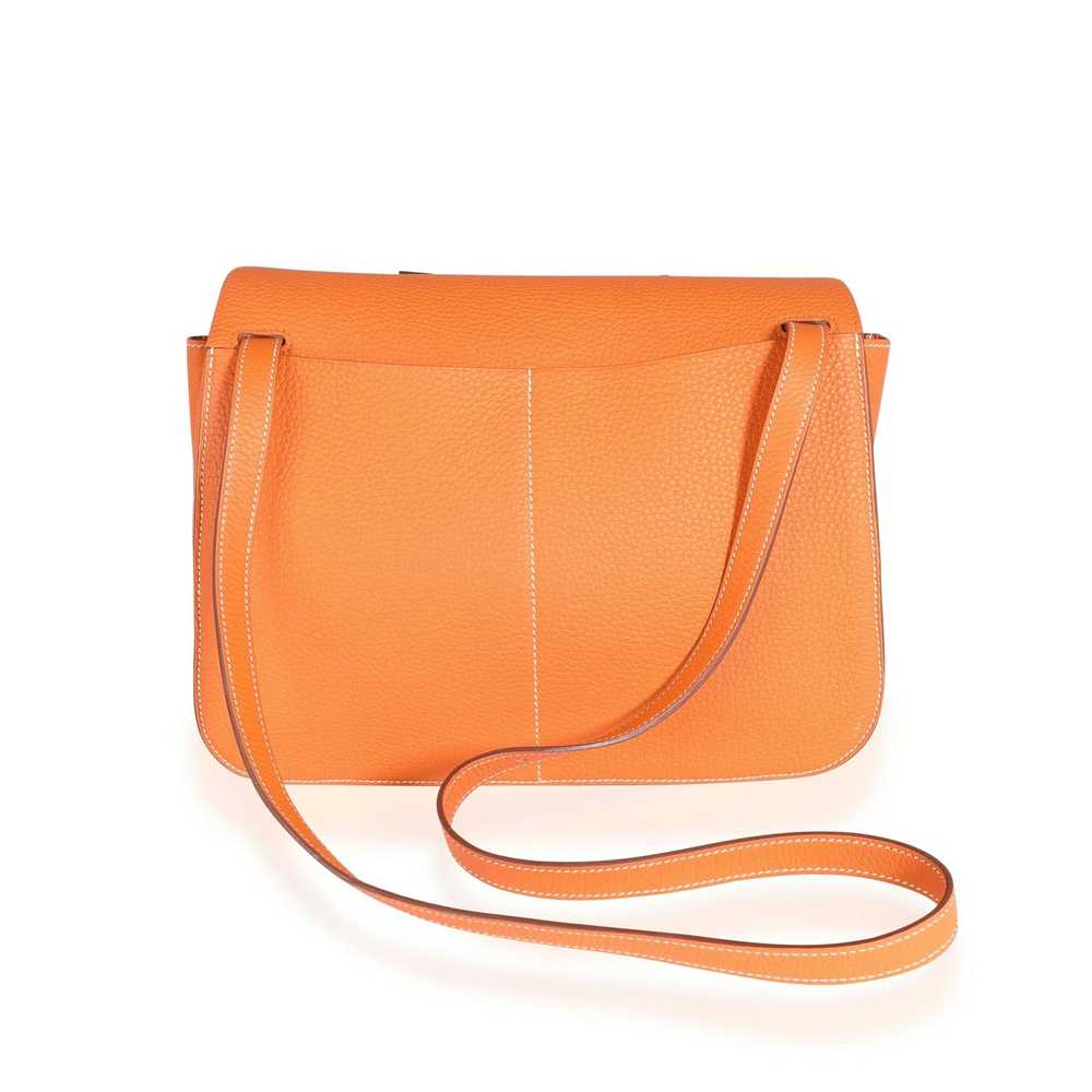 Hermes Hermès Orange Clémence Halzan 31 PHW - image 3