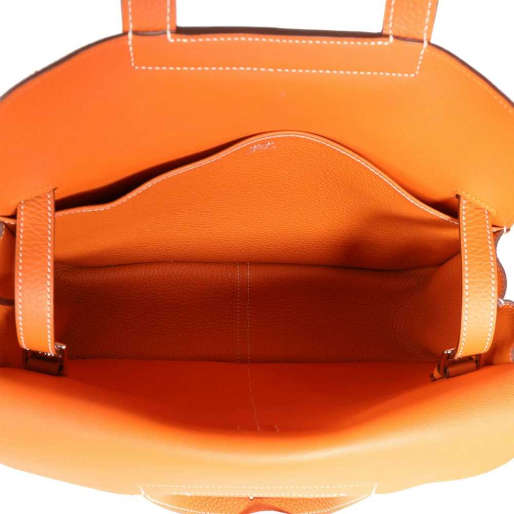 Hermes Hermès Orange Clémence Halzan 31 PHW - image 5