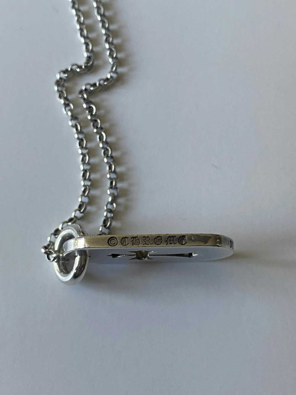 Chrome Hearts Diamond Cross Dog Tag - image 5