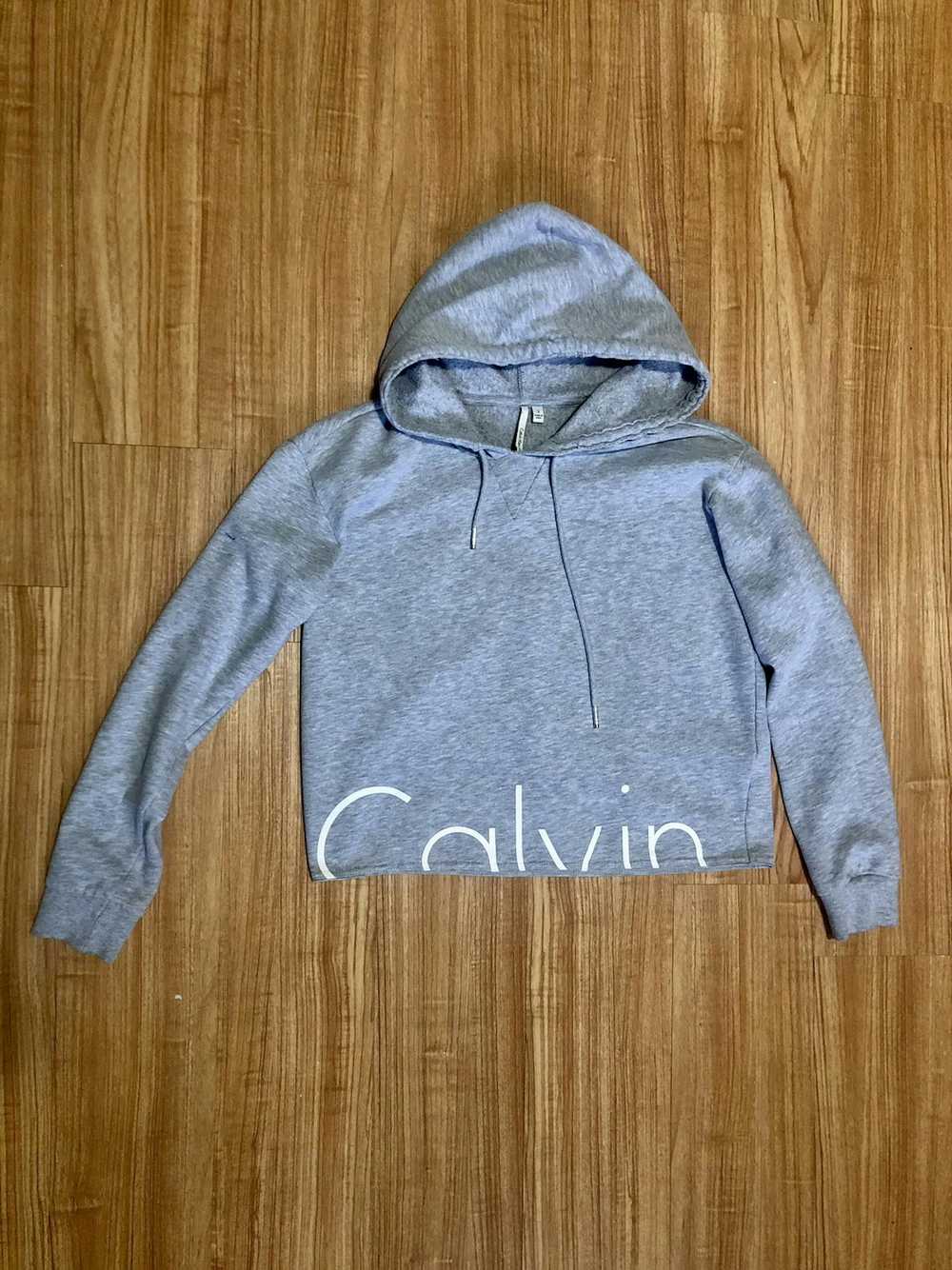 Calvin Klein Cropped Hoodie Sweatshirt - image 1