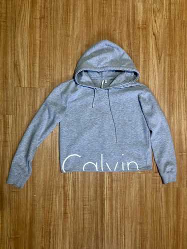 Calvin Klein Cropped Hoodie Sweatshirt - image 1