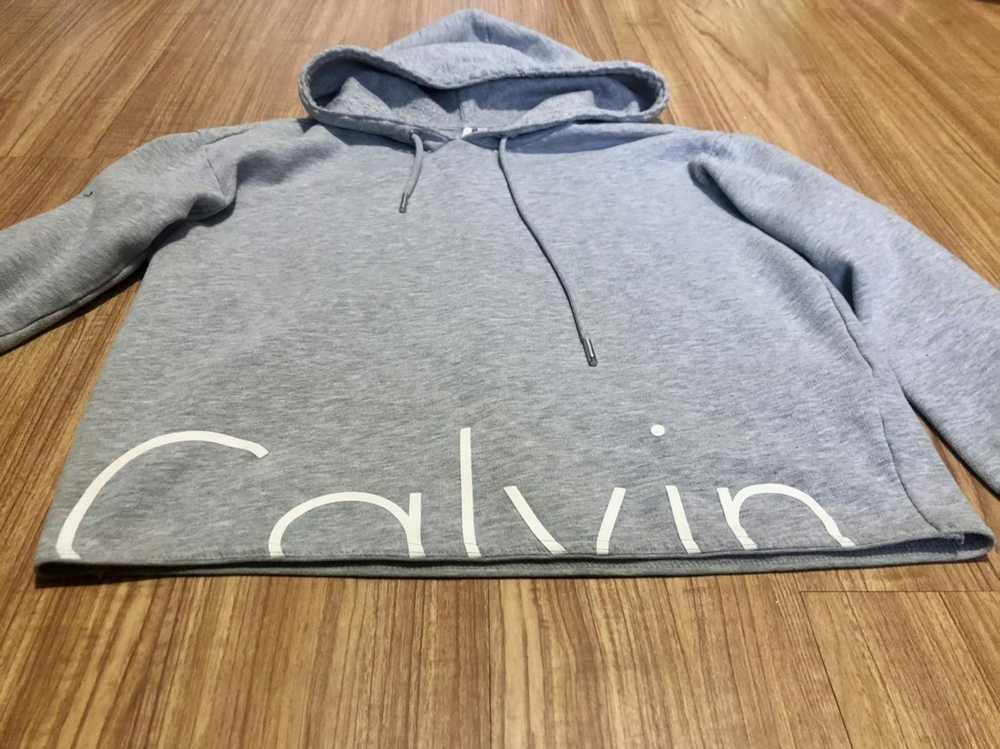 Calvin Klein Cropped Hoodie Sweatshirt - image 2