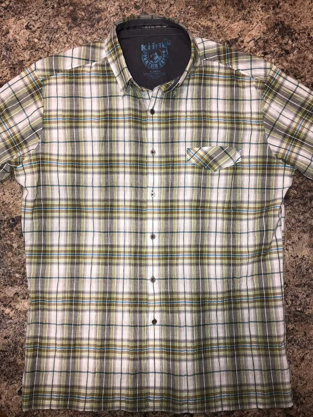 Kuhl Kuhl plaid button up short sleeve shirt - image 1