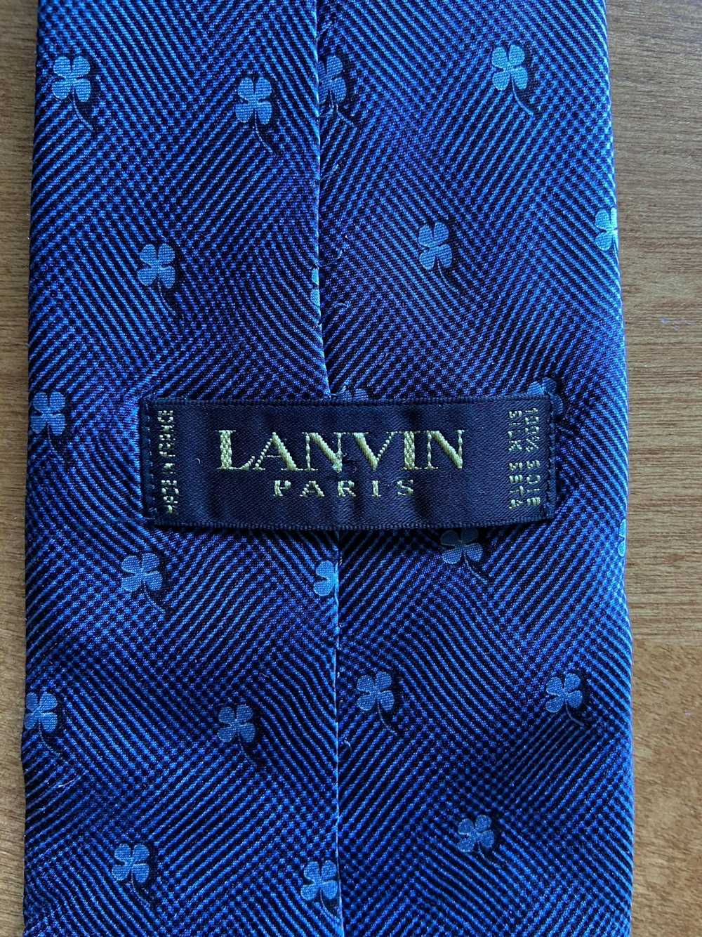 Lanvin LANVIN Handmade 100% Silk Necktie-France B… - image 2