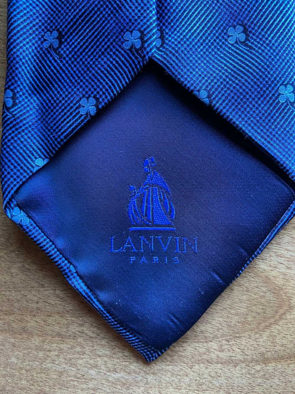 Lanvin LANVIN Handmade 100% Silk Necktie-France B… - image 3