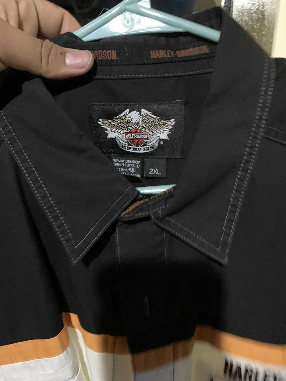 Harley Davidson Harley Davidson Shirt Embroidered… - image 3