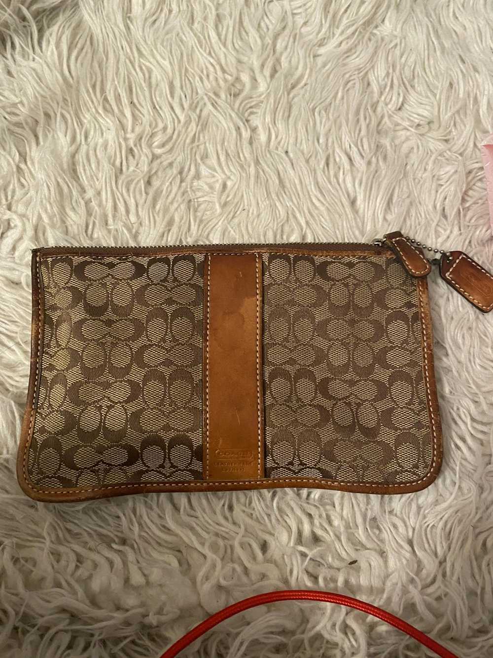 Coach Vintage Coach Coin Purse Wallet Brown - image 1