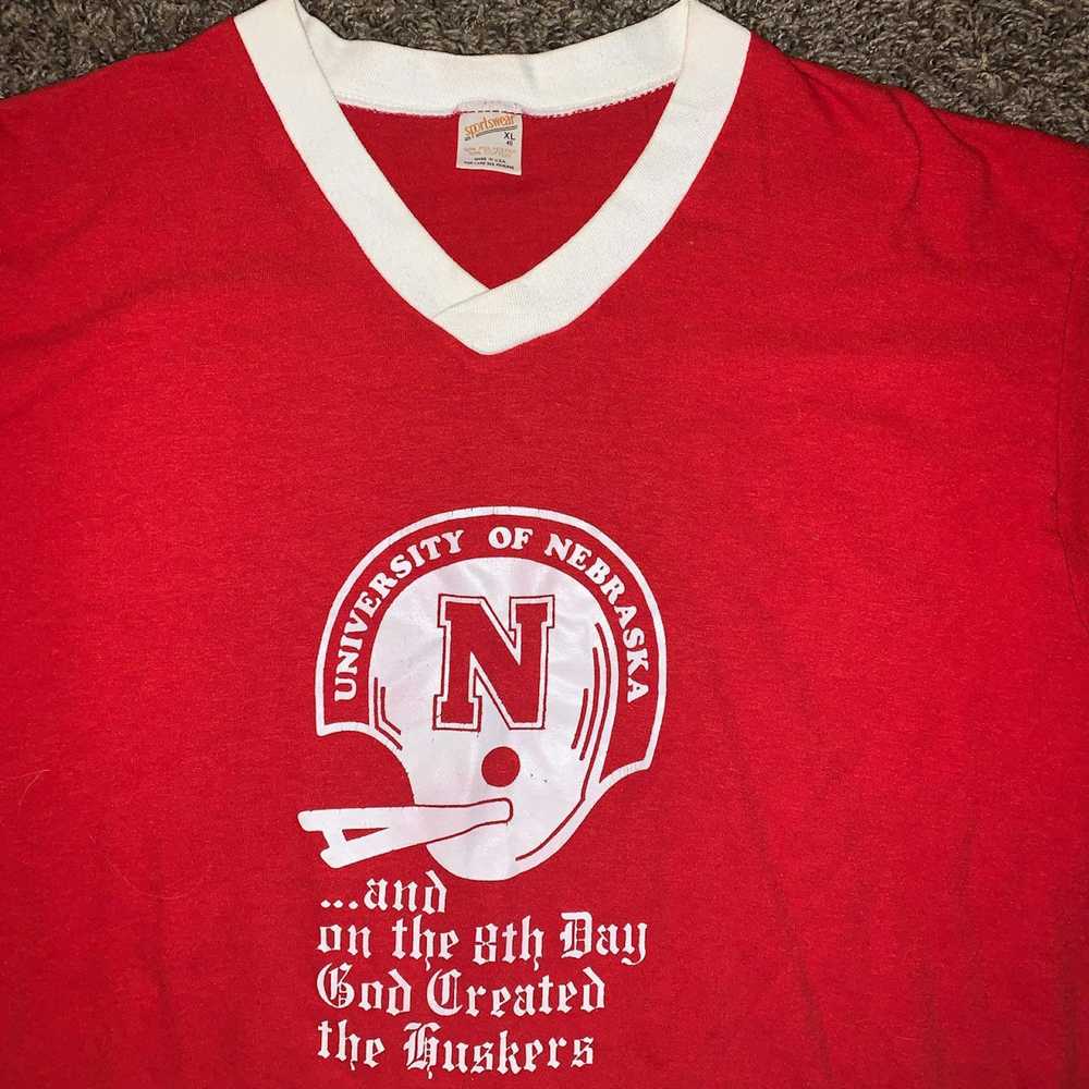 Vintage Vintage 90s Nebraska College University G… - image 2