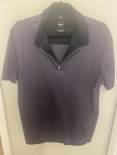 Hugo Boss Hugo Boss Purple Knit Polo Zipper - image 1