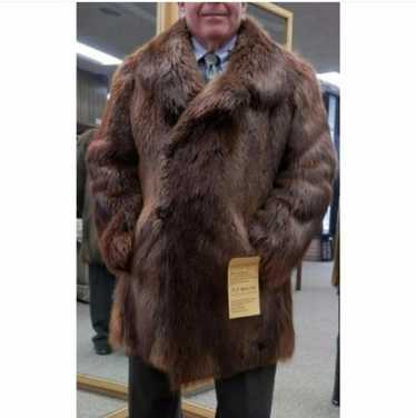 Mink Fur Coat Long Hair Beaver Fur Carcoat