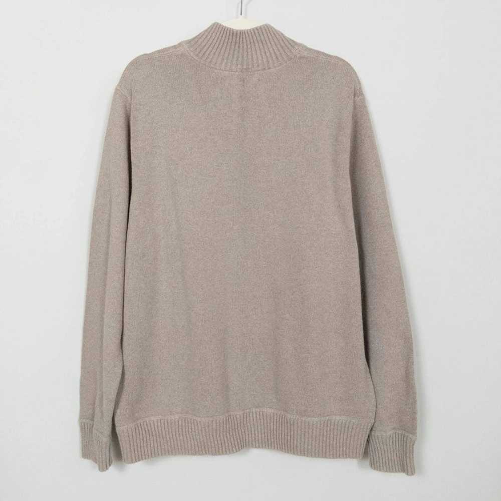 Eddie Bauer EDDIE BAUER Men's XL Sweater Tan Quar… - image 2