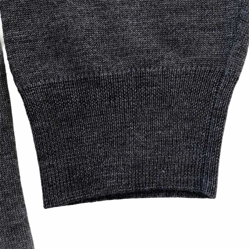 Elie Tahari Tahari Merino Wool V Neck Sweater Cha… - image 5