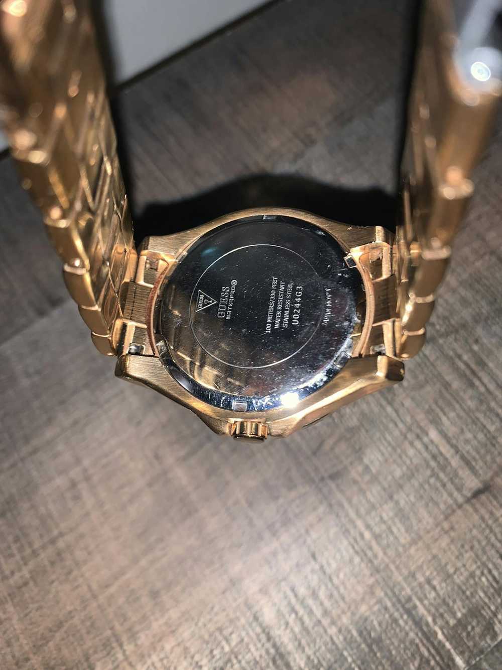 Guess Guess Rose Gold Watch w/ Blue Dial - image 3