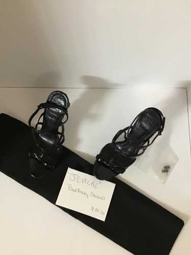 Burberry Authentic Burberry Patent Leather Sandals