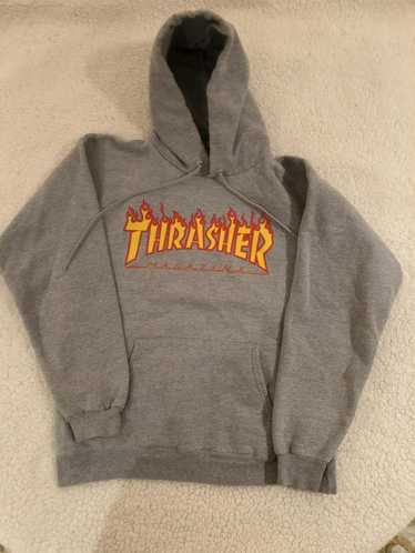 Thrasher Thrasher Magazine Flames Logo Hoodie Clas