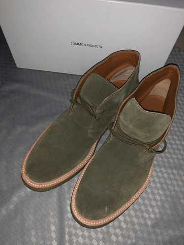 Common Projects Light Grey Suede Chukka Boots