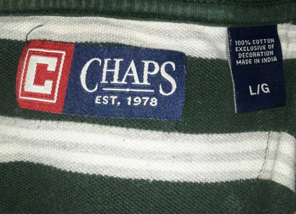 Chaps Ralph Lauren Mens Size L Striped Chaps Polo… - image 4