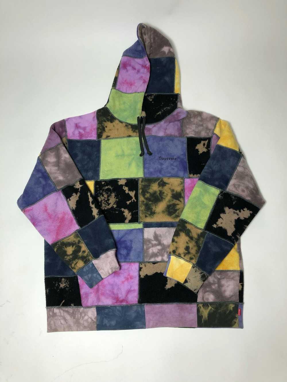 Supreme SS19 Supreme Patchwork Tie Dye Hooded Swe… - image 1