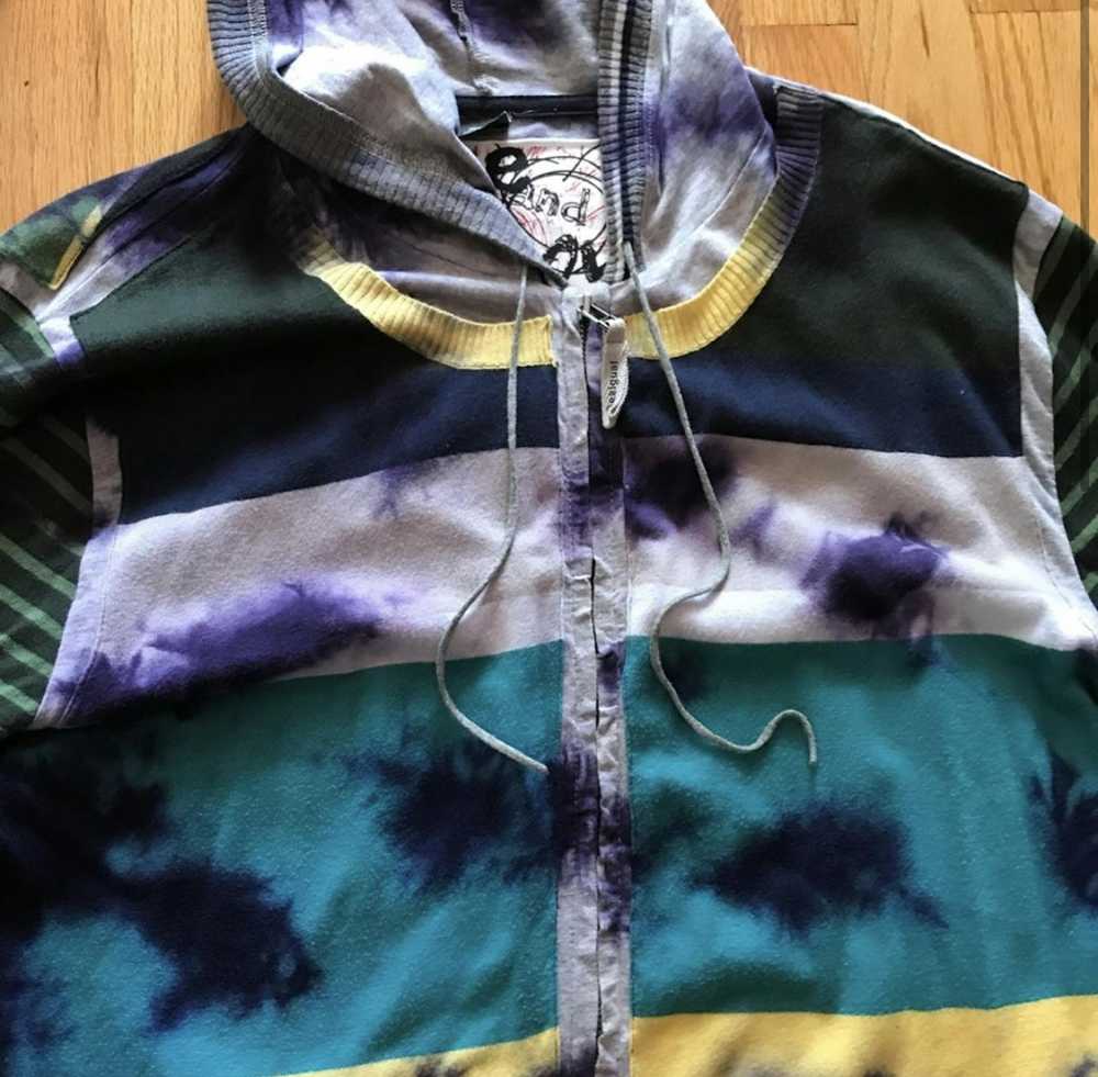 Desigual Tie-Dye Hoodie Sweatshirt with Mixed Pri… - image 3