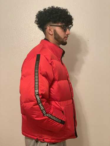 Supreme Supreme red fluffy jacket