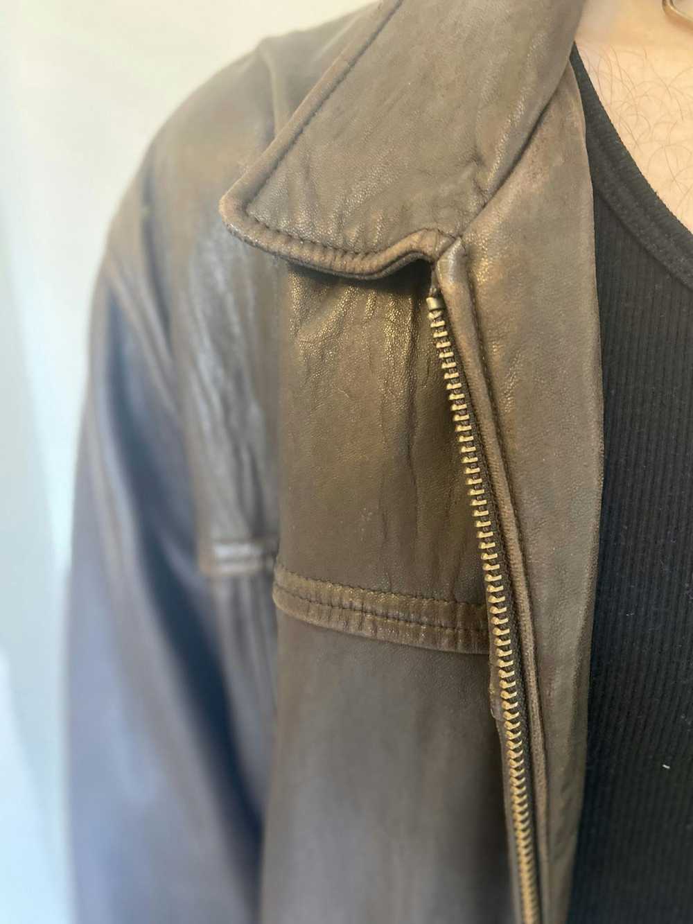 Vintage Brown vintage leather jacket - image 3