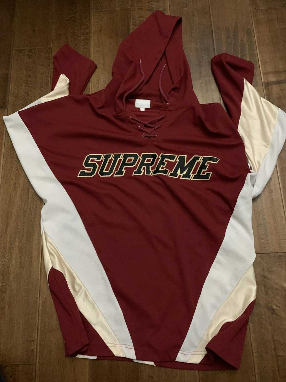 Supreme Supreme Hockey Jersey Hoodie - image 1