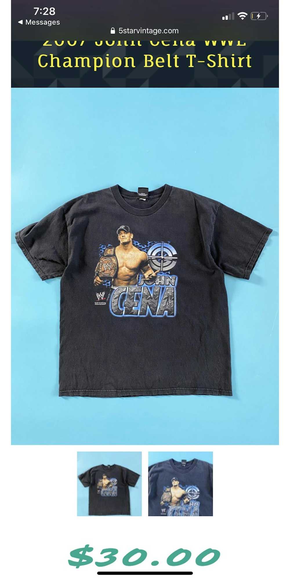 Nike × Vintage × Wwe John Cena Vintage T Shirt La… - image 1